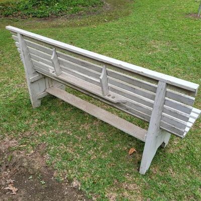 Solid wood bench - A