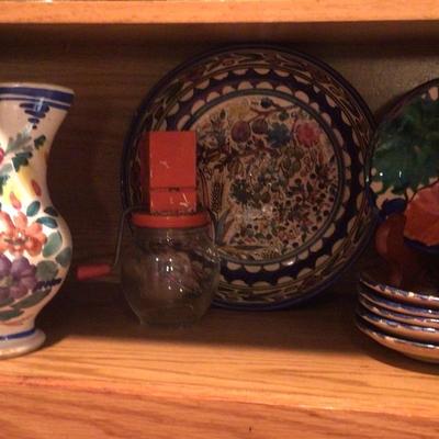 410 Floral Pottery Lot