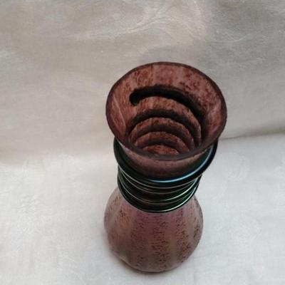 Antique Kralik Oil Spotted Serpent Snake Vase ca. early 1900s