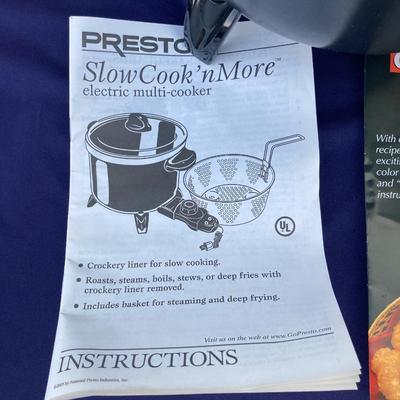 NIB CHICAGO SLIDER ELECTRIC GRILL AND PRESTO MULTI-FUNCTION COOKER