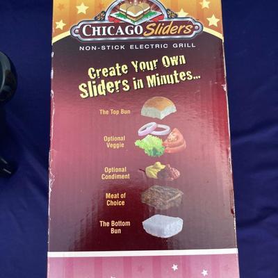 NIB CHICAGO SLIDER ELECTRIC GRILL AND PRESTO MULTI-FUNCTION COOKER