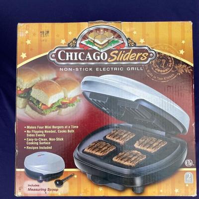 NIB CHICAGO SLIDER ELECTRIC GRILL AND PRESTO MULTI-FUNCTION COOKER