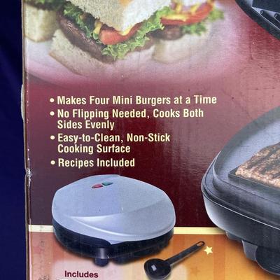 NIB CHICAGO SLIDER ELECTRIC GRILL AND PRESTO MULTI-FUNCTION COOKER