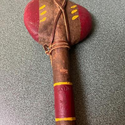 Handmade Vintage Stone and Tree Bark Tomahawk
