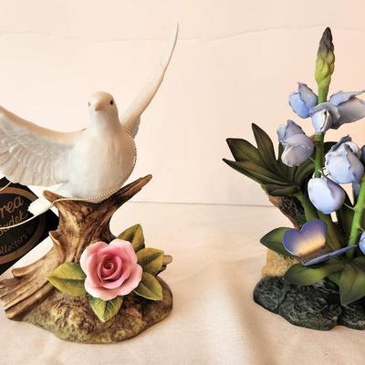 Lot #96   ANDREA Porcelain Lot - White Dove and Hyacinth