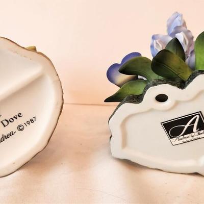 Lot #96   ANDREA Porcelain Lot - White Dove and Hyacinth