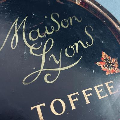 ANTIQUE TOFFEE TIN LID