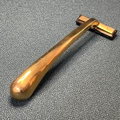 SOLID BRASS SHAVER HANDLE BY OLD SPICE