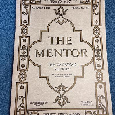 1917 THE MENTOR MAGAZINE THE CANADIAN ROCKIES