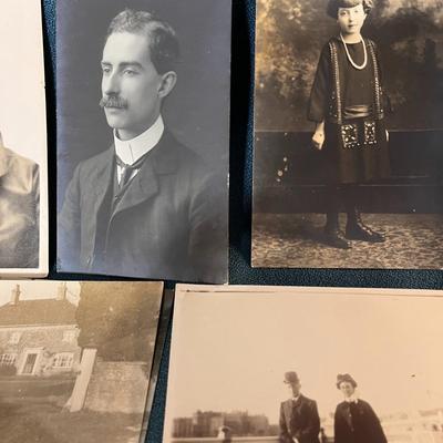 EARLY 1900â€™S VINTAGE PHOTO POST CARDS 17 PIECES