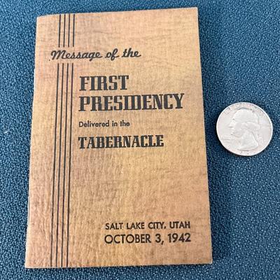 1942 LDS FIRST PRESIDENCY MESSAGE BOOKLET 