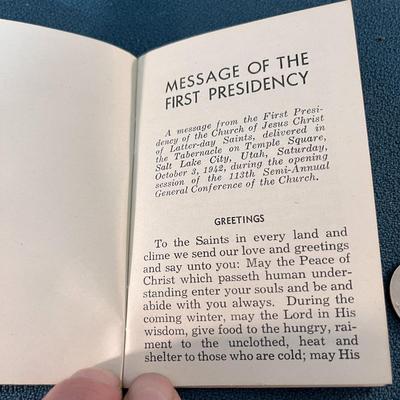 1942 LDS FIRST PRESIDENCY MESSAGE BOOKLET 