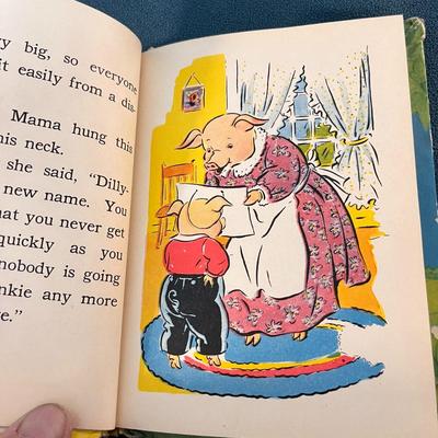 VINTAGE 1939 PINKIE THE PIGGY CHILDRENâ€™S BOOK