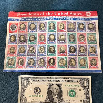 US PRESIDENTS STAMP SET BY H.E.HARRIS 1961 TO JFK