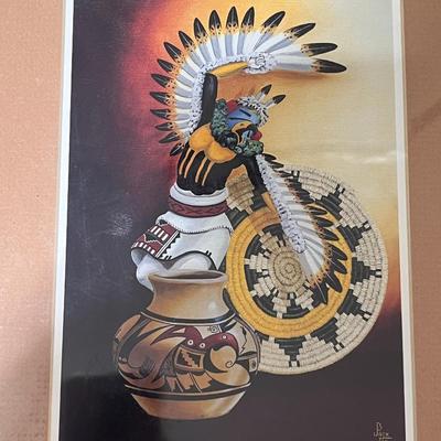 MATTED PRINT â€œHOPI COUNTRYâ€ BY JACK BEZEL