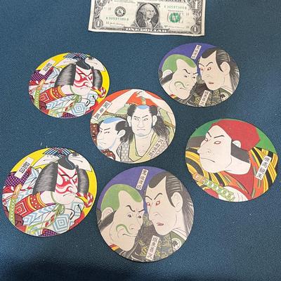 COLORFUL JAPANESE COASTERS SET