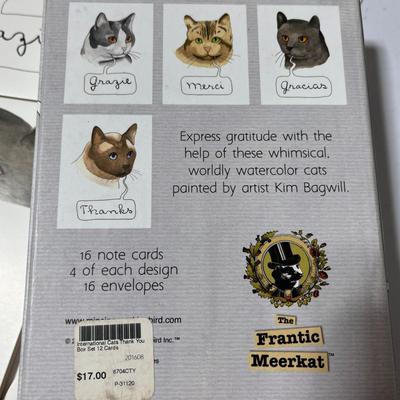 CAT NOTE CARDS THANK YOU IN DIFFERENT LANGUAGES