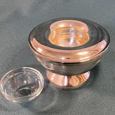 SILVER PLATE VOTIVE CANDLE HOLDER