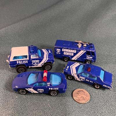 MATCHBOX POLICE VEHICLES 4 COUNT