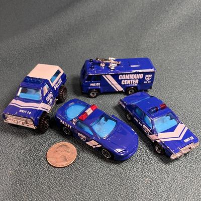 MATCHBOX POLICE VEHICLES 4 COUNT