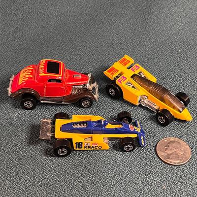3 COUNT MATTEL HOT WHEELS RACE CARS HOT ROD
