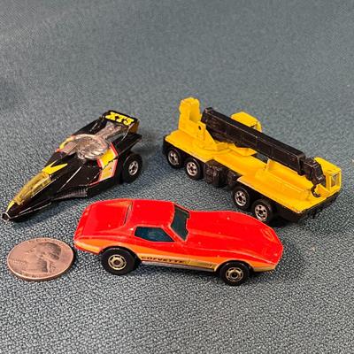 HOT WHEELS BOOM TRUCK, CORVETTE, XT-3