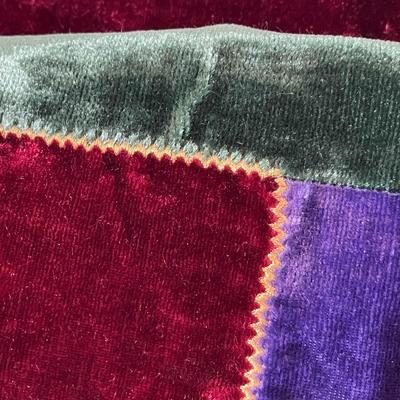 FANCY VELVET PATCHWORK TABLE RUNNER