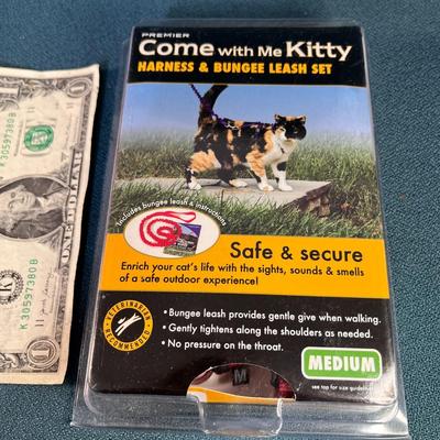 CAT HARNESS AND BUNGEE LEASH SET