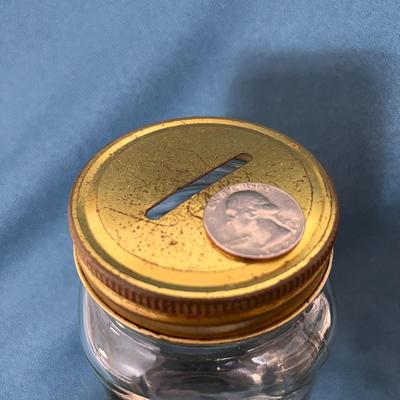 ATLAS MASON JAR MADE INTO COIN BANK