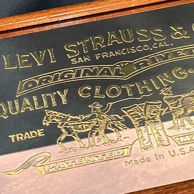 FANCY MIRROR TOP LEVI STRAUSS MENS JEWELRY BOX