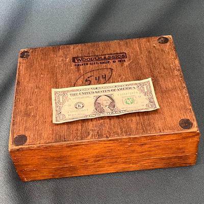 FANCY MIRROR TOP LEVI STRAUSS MENS JEWELRY BOX