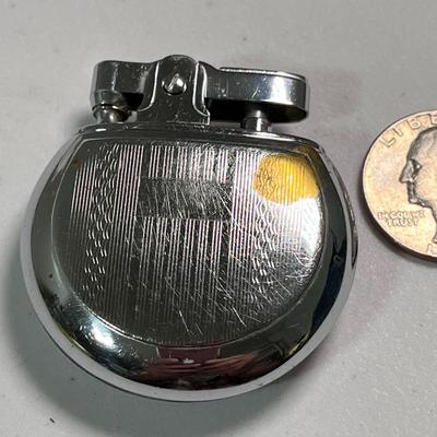 VINTAGE ROUND POCKET CIGARETTE LIGHTER