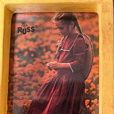 TINY IRON WOOD PICTURE FRAME BY â€œRUSSâ€