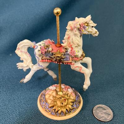 SMALL DECORATIVE CAROUSEL HORSE BY TONI BALEY