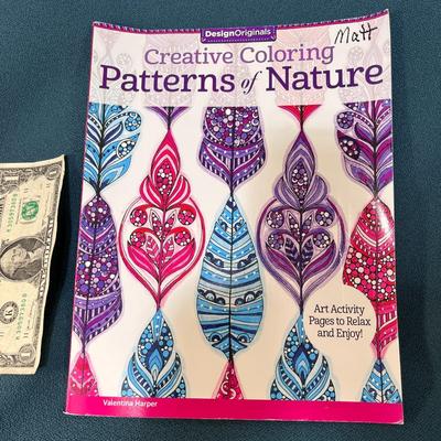 â€œPATTERNS OF NATUREâ€ ADULT COLORING BOOK 