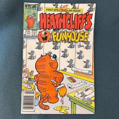 â€œHEATHCLIFFâ€™S FUNHOUSEâ€ COMIC BOOK 1986
