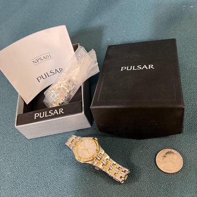 PULSAR WRIST WATCH w/ORIGINAL BOX, INSTRUCTIONS