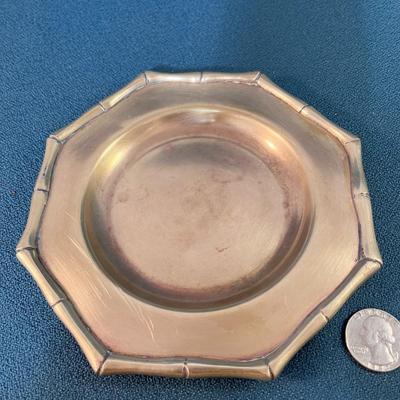 SMALL THICK BRASS DISH 