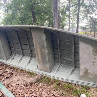 Heavy War Eagle 14' aluminum John boat, welded seams