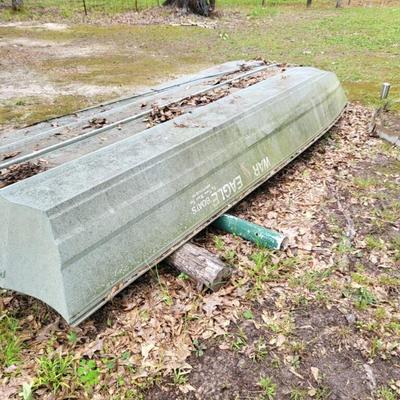 Heavy War Eagle 14' aluminum John boat, welded seams