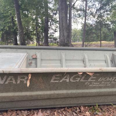 Heavy War Eagle 14' aluminum John boat, welded seams