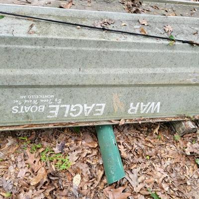 Heavy War Eagle 14' aluminum John boat, welded seams