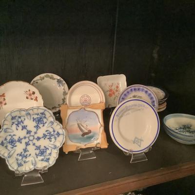 Lot 593. Large Collection of Antique  Small/Butter Pat Plates