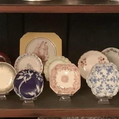 Lot 593. Large Collection of Antique  Small/Butter Pat Plates
