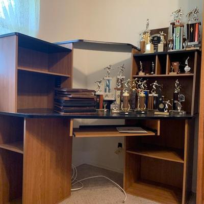 Trophies & plaques & desk