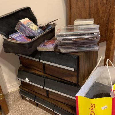 Records, printer, table, CDâ€™s