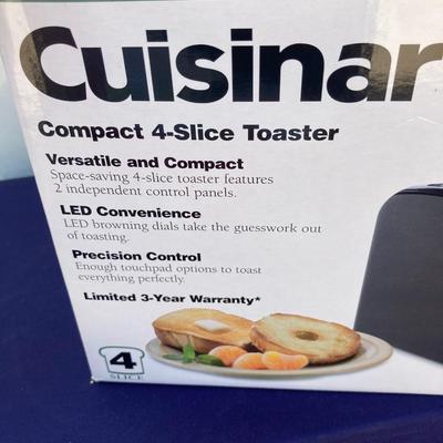 LIGHTLY USED CUISENART 4 SLICE TOASTER AND NIB SLICOMATIC!
