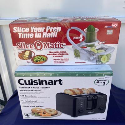LIGHTLY USED CUISENART 4 SLICE TOASTER AND NIB SLICOMATIC!