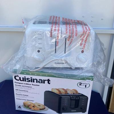 LIGHTLY USED CUISENART 4 SLICE TOASTER AND NIB SLICOMATIC!