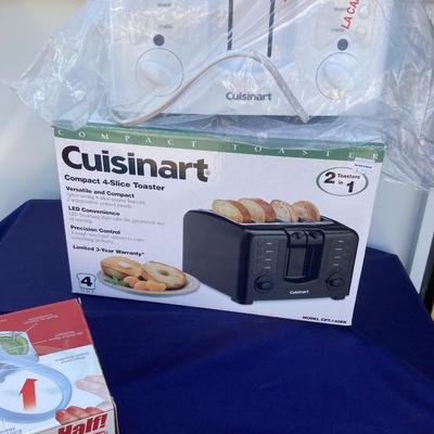 LIGHTLY USED CUISENART 4 SLICE TOASTER AND NIB SLICOMATIC!
